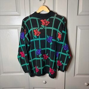 vintage floral sweater  size M
